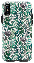 Load image into Gallery viewer, Purple Flowers and Eucalyptus Leaves - Phone Case
