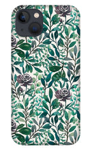 Load image into Gallery viewer, Purple Flowers and Eucalyptus Leaves - Phone Case