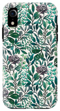 Load image into Gallery viewer, Purple Flowers and Eucalyptus Leaves - Phone Case
