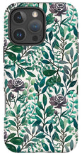 Load image into Gallery viewer, Purple Flowers and Eucalyptus Leaves - Phone Case