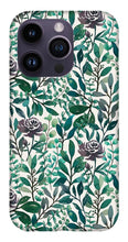 Load image into Gallery viewer, Purple Flowers and Eucalyptus Leaves - Phone Case