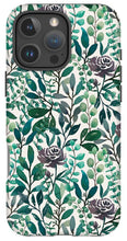 Load image into Gallery viewer, Purple Flowers and Eucalyptus Leaves - Phone Case