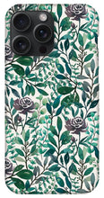 Load image into Gallery viewer, Purple Flowers and Eucalyptus Leaves - Phone Case