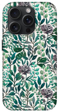 Load image into Gallery viewer, Purple Flowers and Eucalyptus Leaves - Phone Case