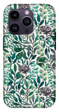 Load image into Gallery viewer, Purple Flowers and Eucalyptus Leaves - Phone Case
