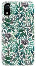 Load image into Gallery viewer, Purple Flowers and Eucalyptus Leaves - Phone Case