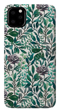 Load image into Gallery viewer, Purple Flowers and Eucalyptus Leaves - Phone Case
