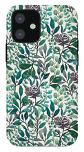 Load image into Gallery viewer, Purple Flowers and Eucalyptus Leaves - Phone Case