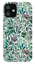 Load image into Gallery viewer, Purple Flowers and Eucalyptus Leaves - Phone Case