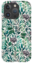 Load image into Gallery viewer, Purple Flowers and Eucalyptus Leaves - Phone Case