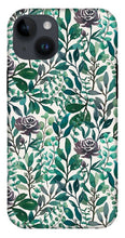 Load image into Gallery viewer, Purple Flowers and Eucalyptus Leaves - Phone Case