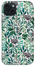 Load image into Gallery viewer, Purple Flowers and Eucalyptus Leaves - Phone Case