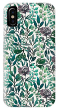 Load image into Gallery viewer, Purple Flowers and Eucalyptus Leaves - Phone Case