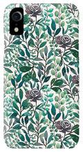Load image into Gallery viewer, Purple Flowers and Eucalyptus Leaves - Phone Case