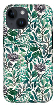 Load image into Gallery viewer, Purple Flowers and Eucalyptus Leaves - Phone Case