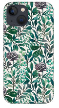 Load image into Gallery viewer, Purple Flowers and Eucalyptus Leaves - Phone Case