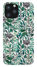 Load image into Gallery viewer, Purple Flowers and Eucalyptus Leaves - Phone Case