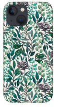 Load image into Gallery viewer, Purple Flowers and Eucalyptus Leaves - Phone Case