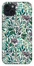 Load image into Gallery viewer, Purple Flowers and Eucalyptus Leaves - Phone Case