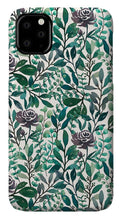 Load image into Gallery viewer, Purple Flowers and Eucalyptus Leaves - Phone Case