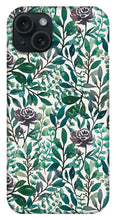 Load image into Gallery viewer, Purple Flowers and Eucalyptus Leaves - Phone Case