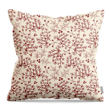 Load image into Gallery viewer, Red Christmas Branch - Throw Pillow