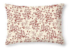 Load image into Gallery viewer, Red Christmas Branch - Throw Pillow