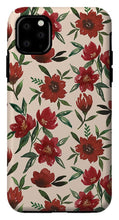 Load image into Gallery viewer, Red Fall Flowers - Phone Case