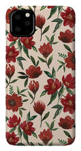 Load image into Gallery viewer, Red Fall Flowers - Phone Case