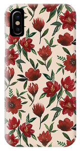 Red Fall Flowers - Phone Case