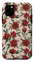 Load image into Gallery viewer, Red Fall Flowers - Phone Case