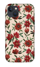 Load image into Gallery viewer, Red Fall Flowers - Phone Case