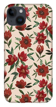 Load image into Gallery viewer, Red Fall Flowers - Phone Case