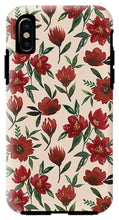 Load image into Gallery viewer, Red Fall Flowers - Phone Case