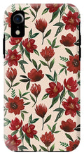 Load image into Gallery viewer, Red Fall Flowers - Phone Case
