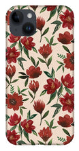 Load image into Gallery viewer, Red Fall Flowers - Phone Case