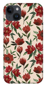 Red Fall Flowers - Phone Case