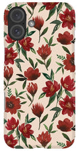 Load image into Gallery viewer, Red Fall Flowers - Phone Case