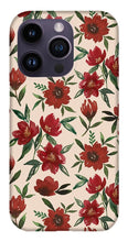 Load image into Gallery viewer, Red Fall Flowers - Phone Case