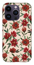 Load image into Gallery viewer, Red Fall Flowers - Phone Case