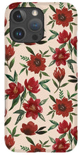 Load image into Gallery viewer, Red Fall Flowers - Phone Case