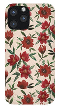 Load image into Gallery viewer, Red Fall Flowers - Phone Case