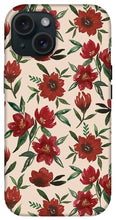 Load image into Gallery viewer, Red Fall Flowers - Phone Case