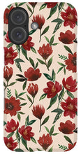 Load image into Gallery viewer, Red Fall Flowers - Phone Case