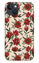 Load image into Gallery viewer, Red Fall Flowers - Phone Case