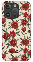 Load image into Gallery viewer, Red Fall Flowers - Phone Case