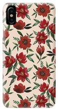 Load image into Gallery viewer, Red Fall Flowers - Phone Case