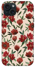 Load image into Gallery viewer, Red Fall Flowers - Phone Case