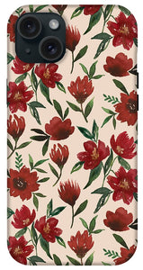 Red Fall Flowers - Phone Case