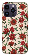 Load image into Gallery viewer, Red Fall Flowers - Phone Case